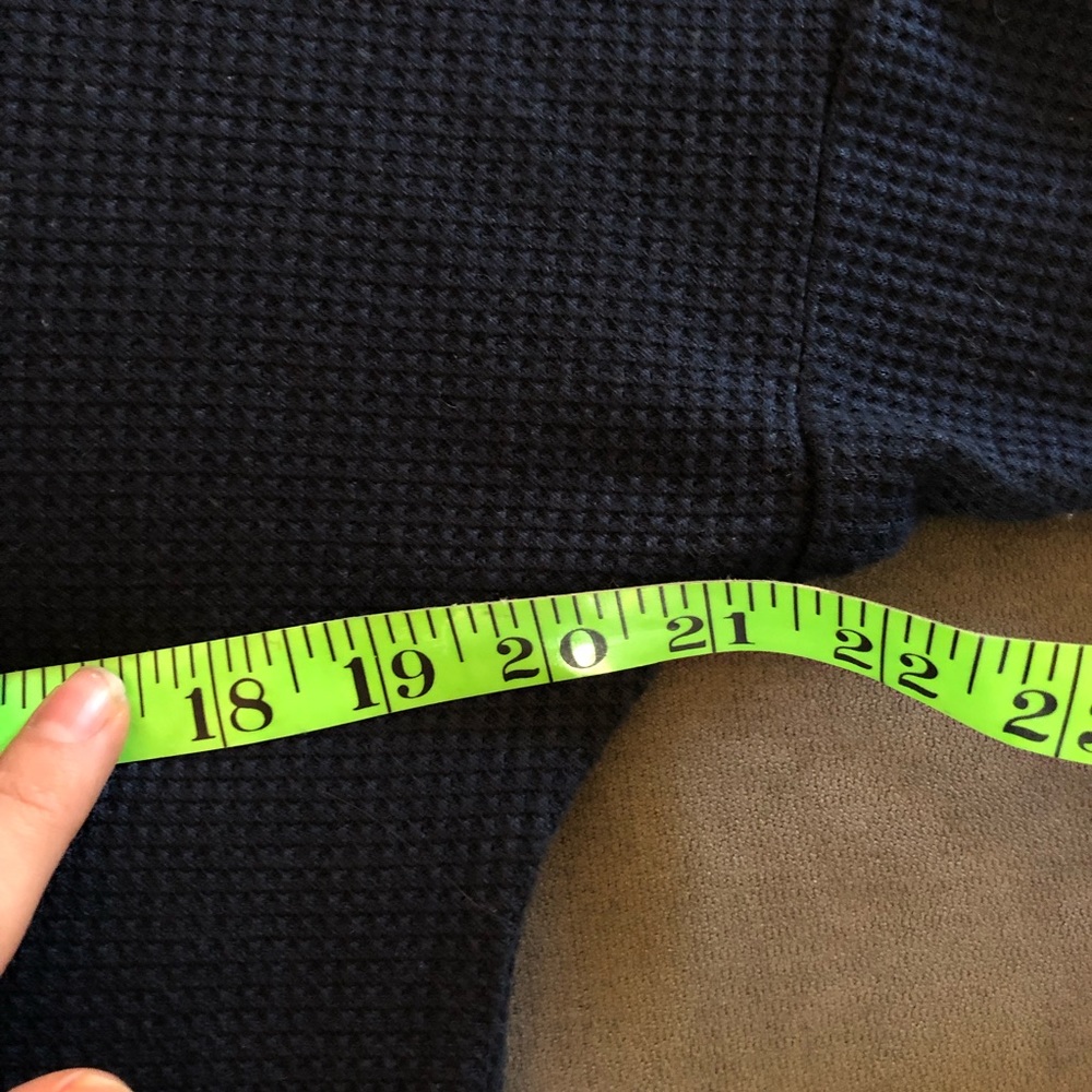 Navy blue half button down long sleeve - Picture 5 of 5